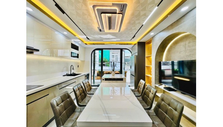 SIÊU PHẨM SMART HOME 5 TẦNG,  GÒ VẤ, CÓ THANG MÁY, XE HƠI NGỦ TRONG NHÀ. NHÀ MỚI ĐẸP KHÔNG TỲ VÉT. GIÁ CHỈ NHỈNH 10 TỶ